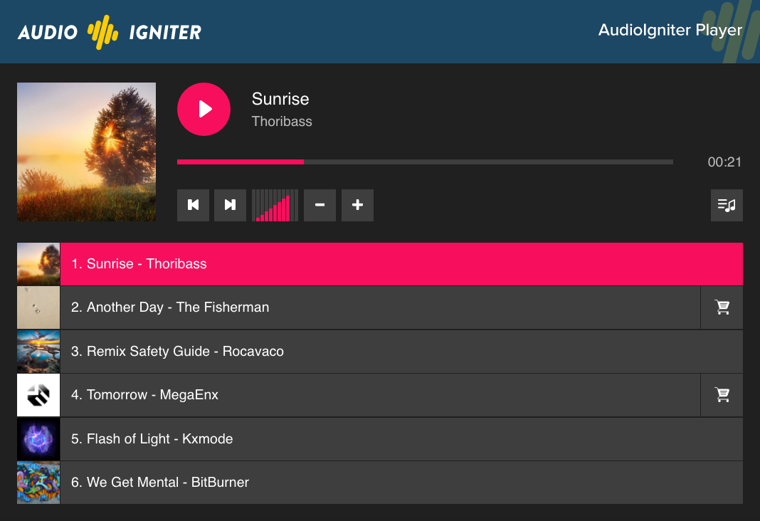 WordPress MP3音乐播放器插件AudioIgniter Music Player